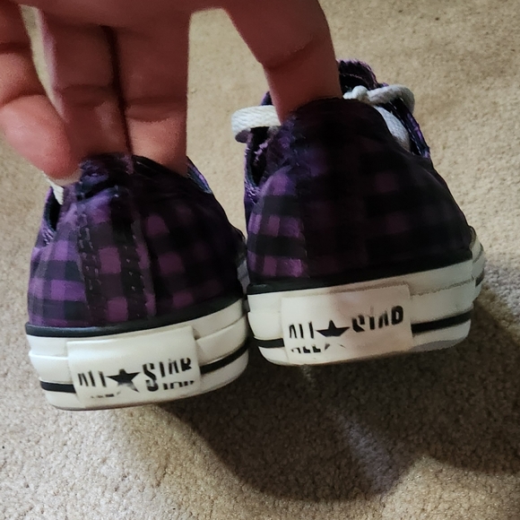Converse Purple and White Chuck Taylor Sneakers - Picture 6 of 6